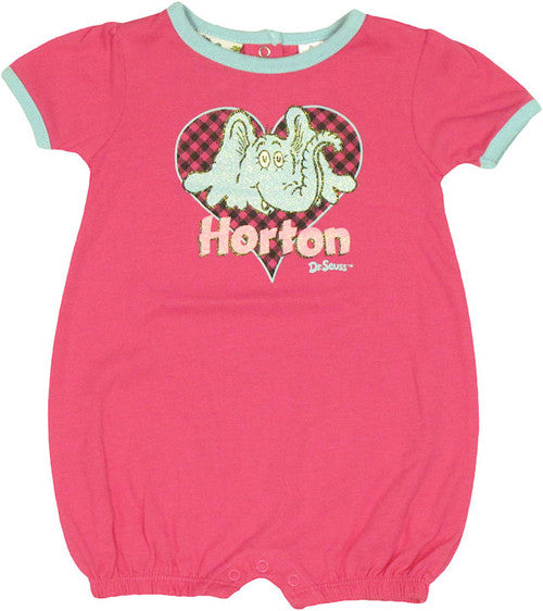 Dr Seuss Horton Heart Snap Suit