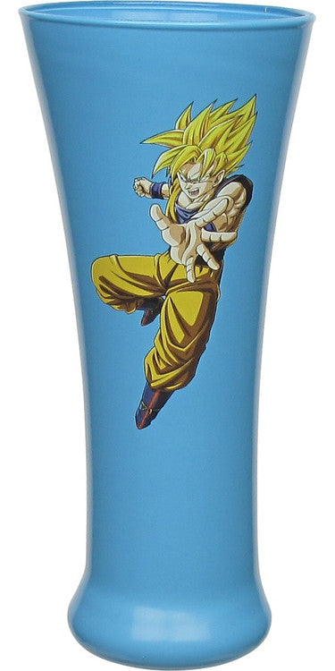 Dragon Ball Super Saiyan Goku Fluted Glass in Blue