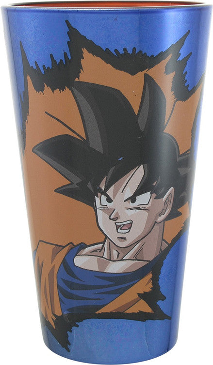 Dragon Ball Z Goku Chrome Blue Pint Glass
