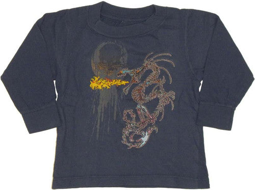 Dragon Flame Long Sleeve Infant T-Shirt