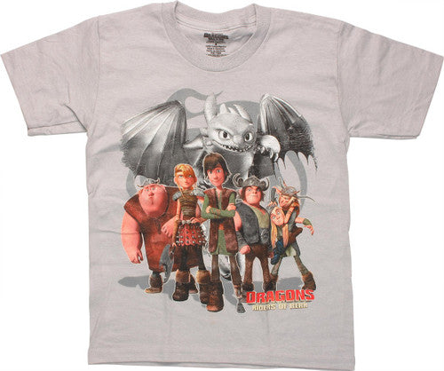 Dragons Riders of Berk Cast Youth T-Shirt