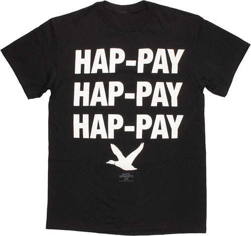 Duck Dynasty Hap-Pay Black T-Shirt
