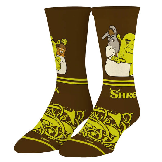 Shrek & Donkey Novelty Crew Socks