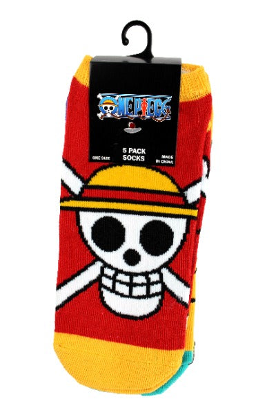 One Piece Skull Socks 5-Pack