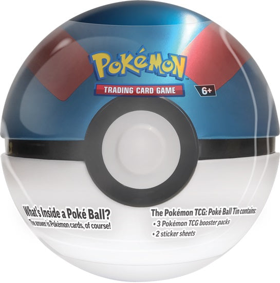 Pokemon Trading Cards - Pokeball Tin (styles may vary)