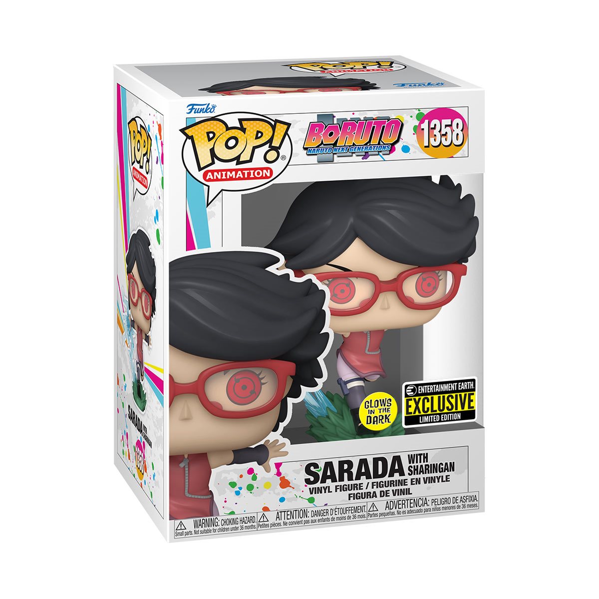 Funko Pop! Boruto Sarada with Sharingan Glow-in-the-Dark Figure