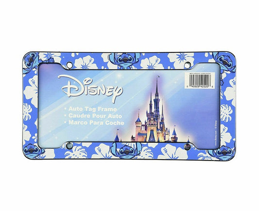 Stitch Hibiscus License Plate Frame