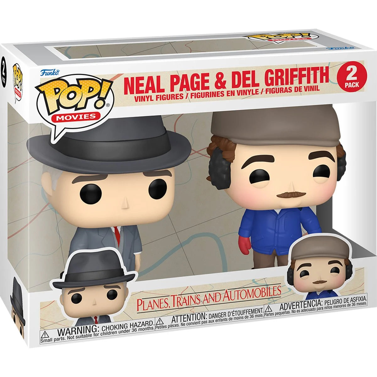 Funko Pop! Planes, Trains, and Automobiles Neal Page and Del Griffith
