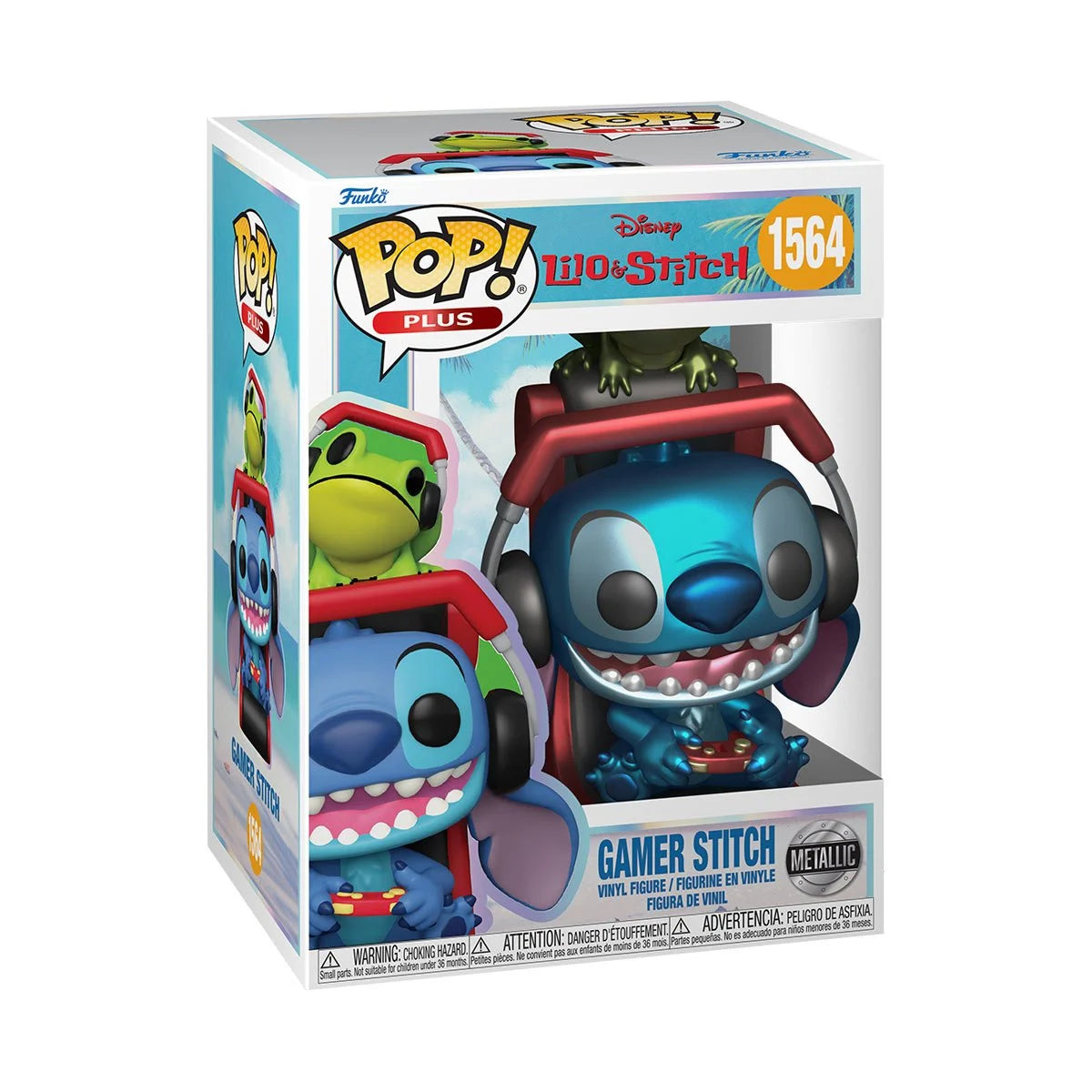 Funko Pop! Lilo & Stitch Gamer Stitch Metallic