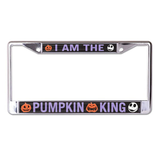Nightmare Before Christmas Pumpkin King Chrome License Plate Frame