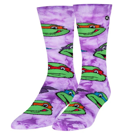 Teenage Mutant Ninja Turtles Purple Tie-Dye Crew Socks