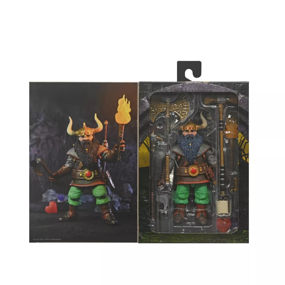 NECA Dungeons & Dragons Elkhorn the Good Dwarf Fighter Action Figure