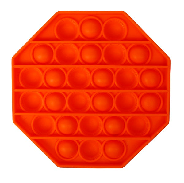 Push Pop - Octagon Bubble Sensory Fidget Toy - Assorted Colors; Teal, Orange, Yellow, Purple