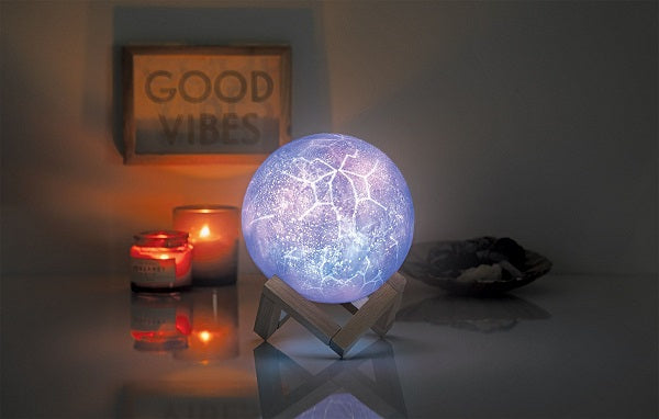 Merkury Innovations LED Constellation Globe Lamp With Stand