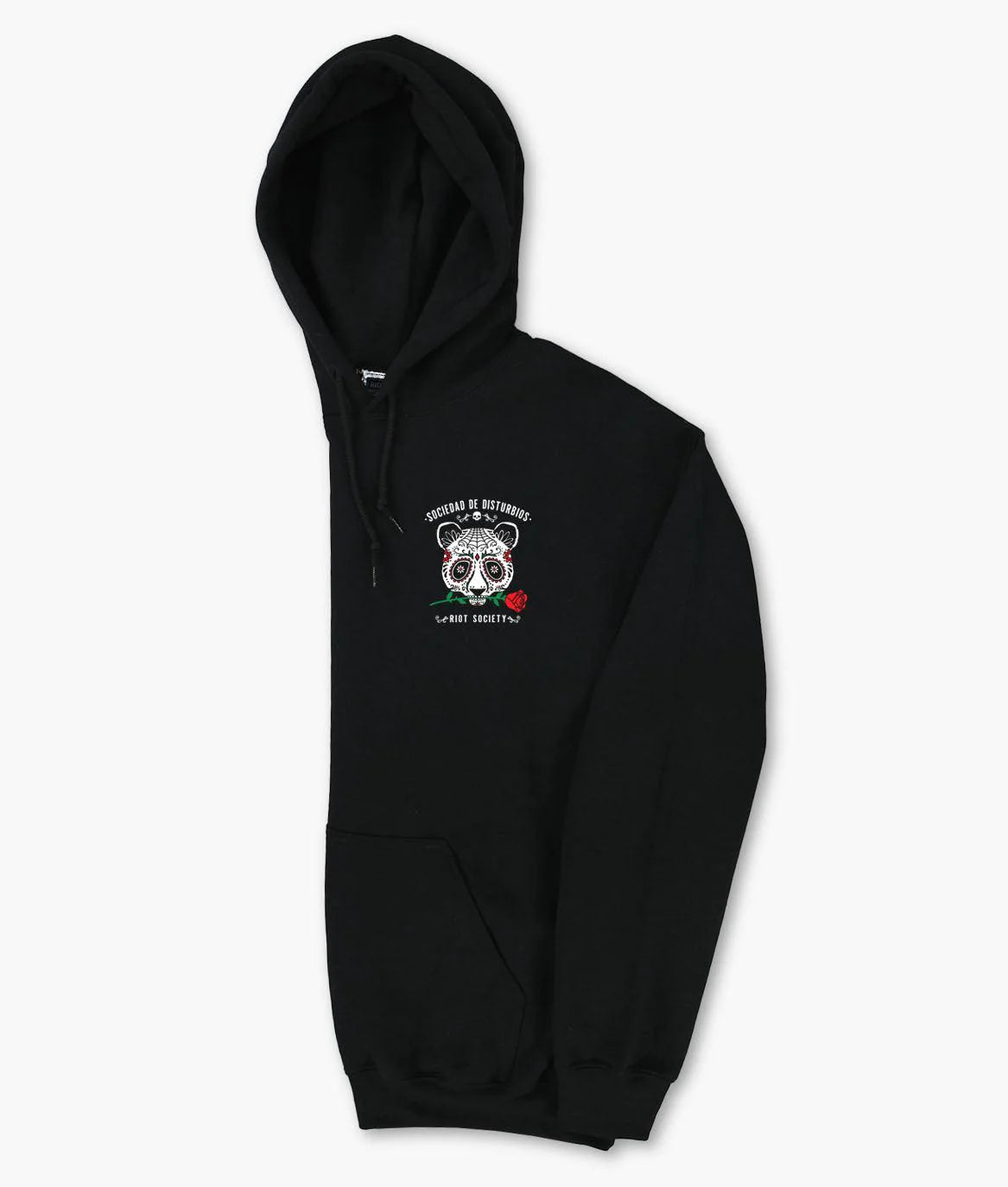 Riot Society Day of the Dead Panda Rose Hoodie