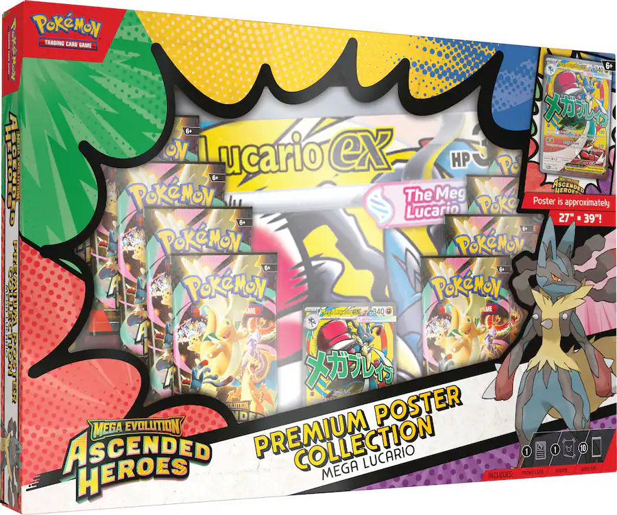 Pokémon - Trading Card Game: Mega Evolution - Ascended Heroes Premium Poster Collection