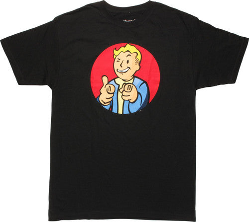Fallout Vault Boy Red Circle T-Shirt