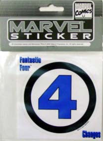 Fantastic 4 Sticker in Blue Fantastic Four