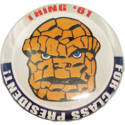 Fantastic Four Thing President Button in Red
