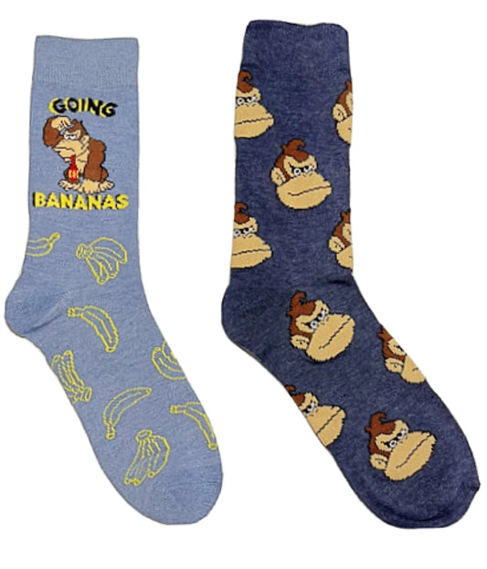 Donkey Kong Going Bananas Socks 2-Pack