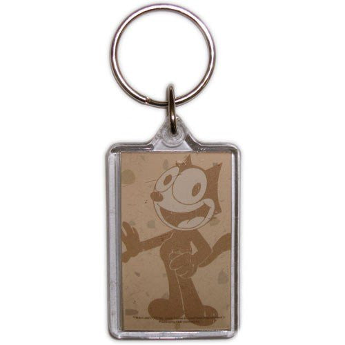 Felix the Cat Pose Keychain in Brown