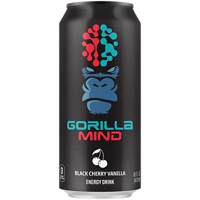 Gorilla Mind Energy Drink Black Cherry Vanilla