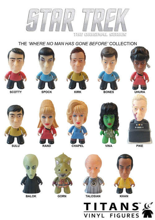 Star Trek Tos 5Oth Titan Vinyl Figure Case