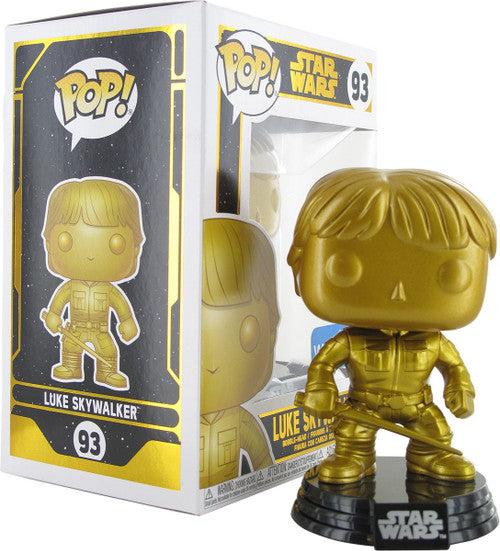 Star Wars Luke Skywalker Pop Gold Vinyl Figurine