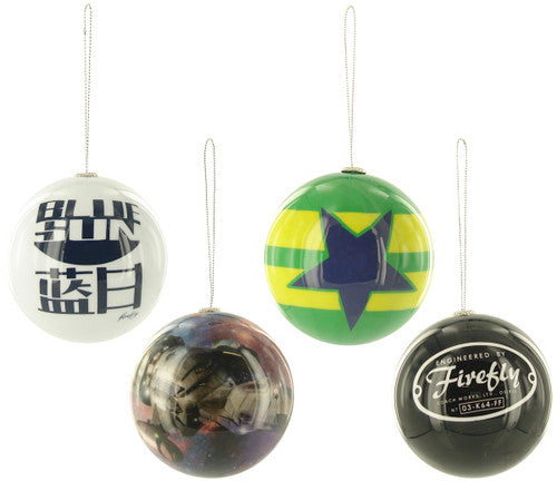 Firefly Icons 4 Pack Ornament Set in Blue
