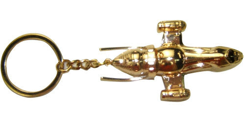 Firefly Ship Keychain in Gold