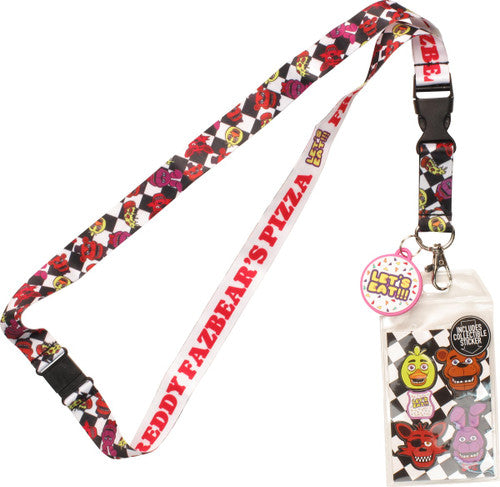 Five Nights at Freddy's Let's Eat Charm Lanyard