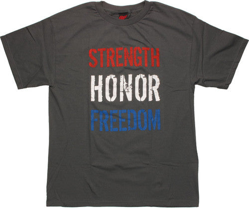 Flag Strength Honor Freedom T-Shirt