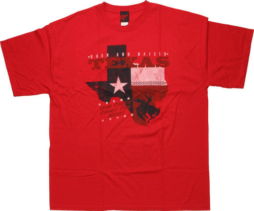Flag Texas Born and Raised T-Shirt
