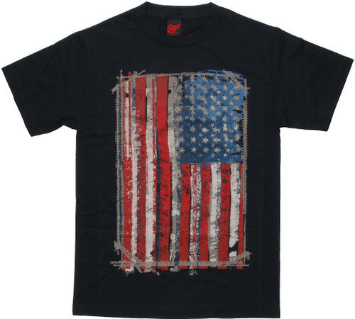 Flag USA Stitch Frame T-Shirt
