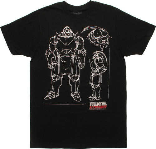Fullmetal Alchemist Alphonse Elric Outline T-Shirt
