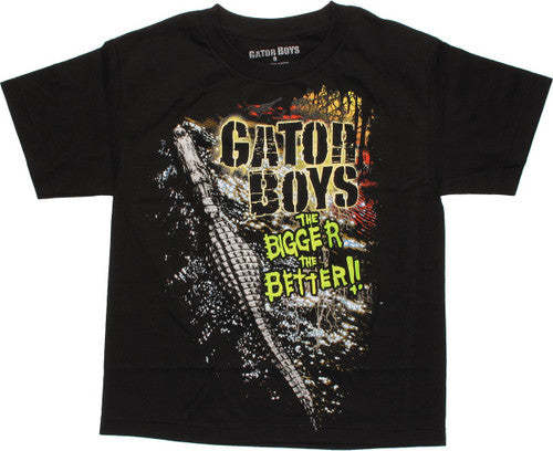 Gator Boys Bigger Better Black Youth T-Shirt
