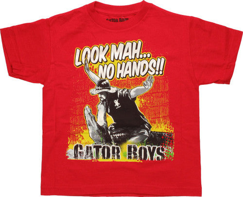 Gator Boys Look Mah No Hands Youth T-Shirt