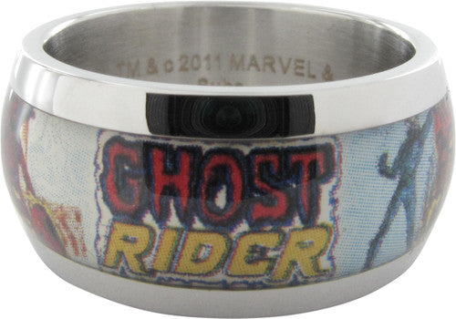 Ghost Rider Name Skull Bike Ring