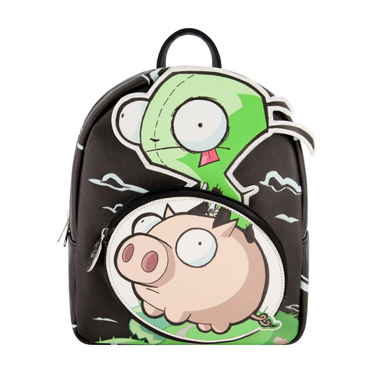 Invader Gir On Pig Mini Backpack