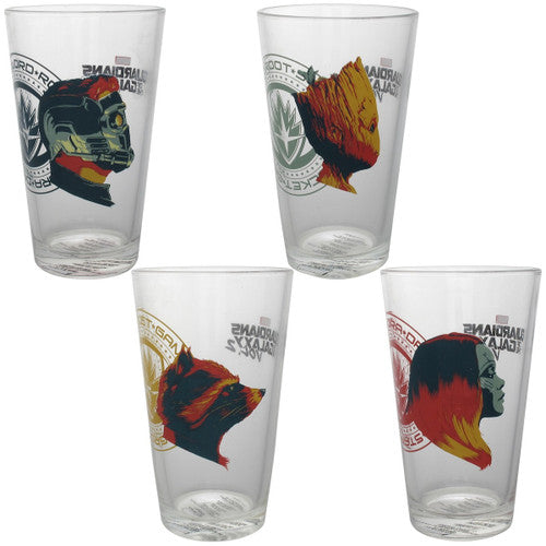 Guardians of the Galaxy Vol 2 Hero Faces Glass Set
