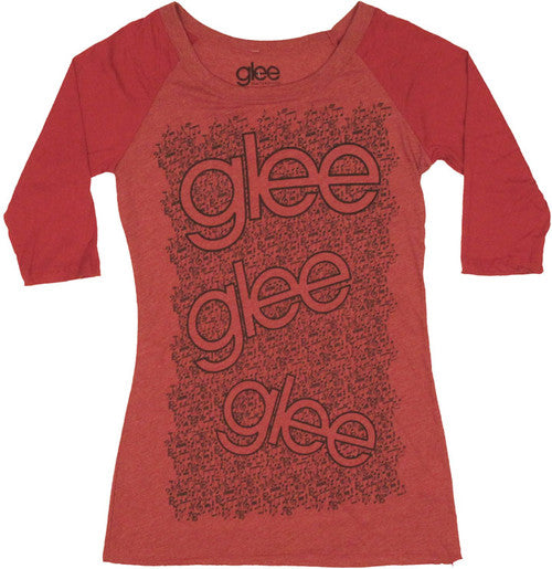 Glee Notes Raglan Baby T-Shirt