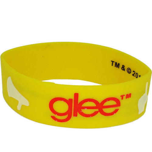 Glee Symbols Rubber Wristband in Red