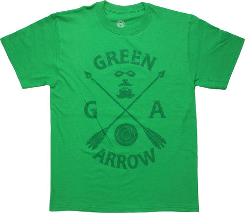 Green Arrow Icons Arrow Cross T-Shirt
