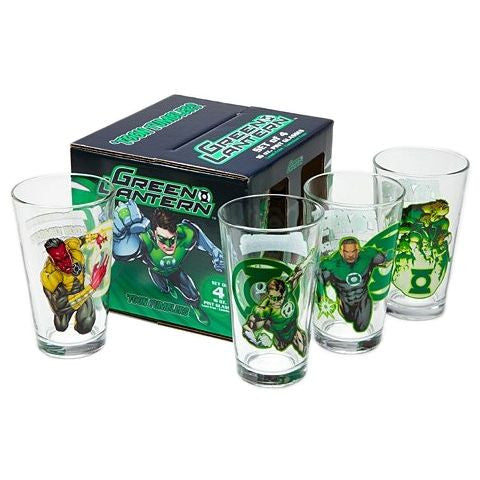 Green Lantern Pint Glass Set