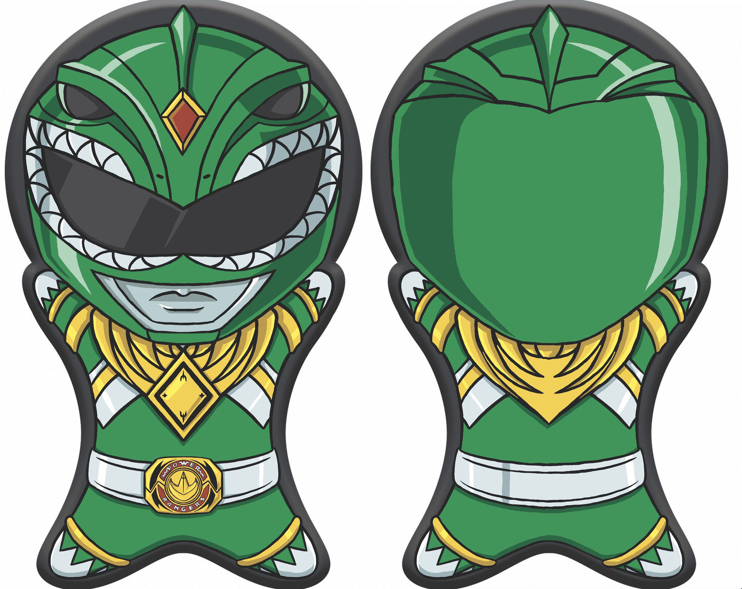 Mighty Morphin Power Rangers Green Ranger Palo Pillow