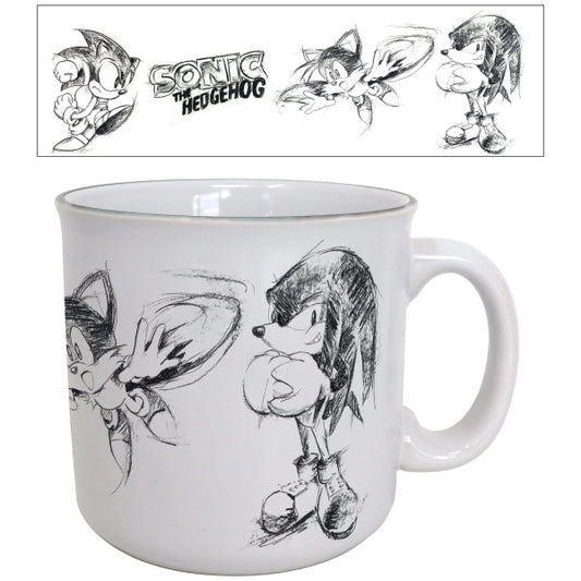 Sonic The Hedgehog Graphite Ceramic 20oz Mug