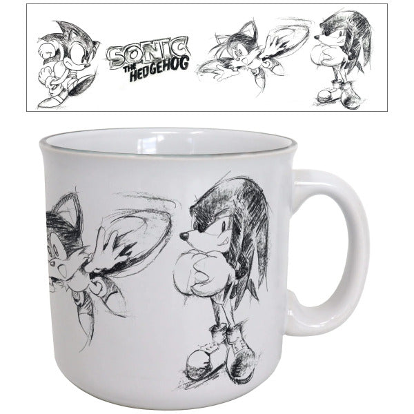 Sonic The Hedgehog Graphite Ceramic 20oz Mug
