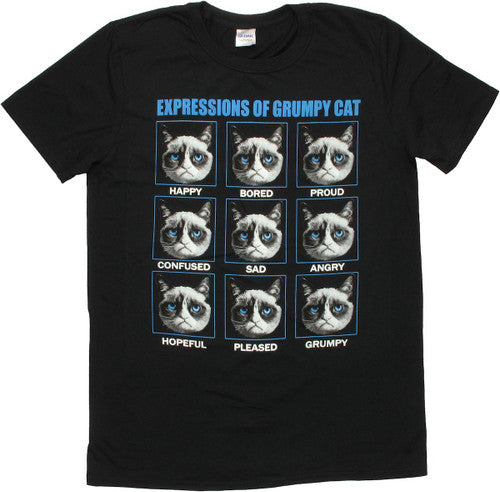 Grumpy Cat Expressions T-Shirt Sheer