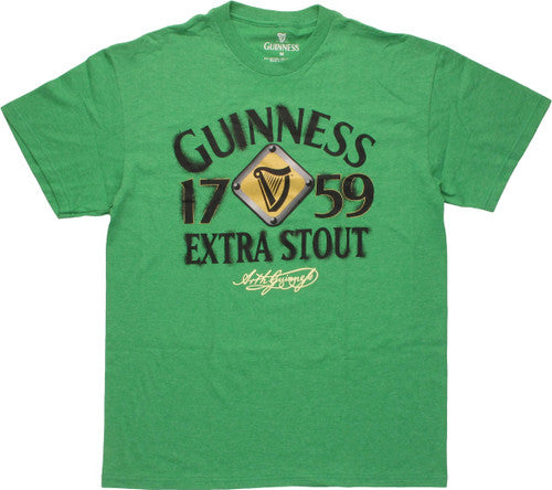 Guinness 1759 Stencil Sprayed Extra Stout T-Shirt