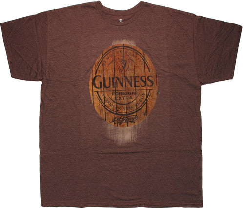 Guinness Oval Wood Logo Urban T-Shirt